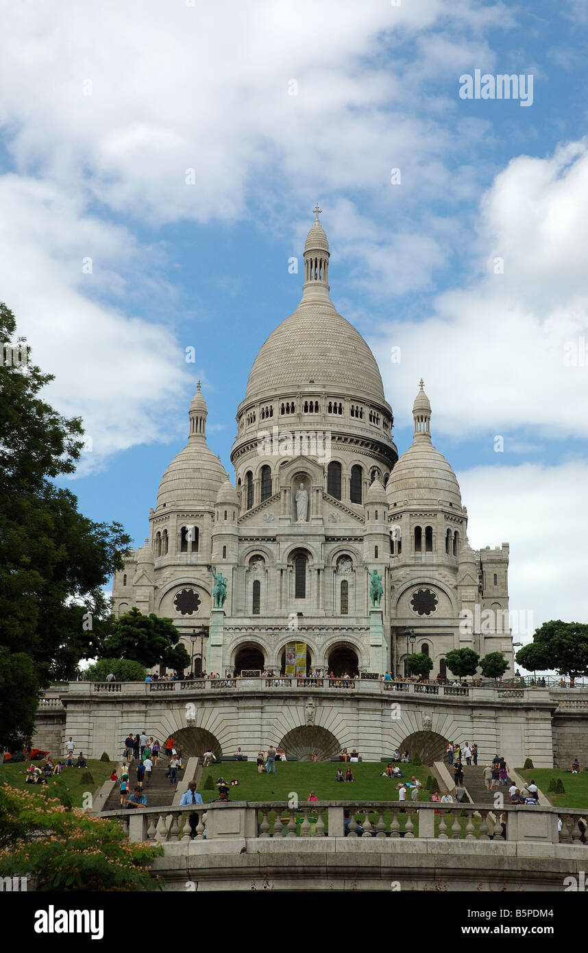 Sacré Coeur basilica, Montmatre, Parigi, Francia Foto Stock