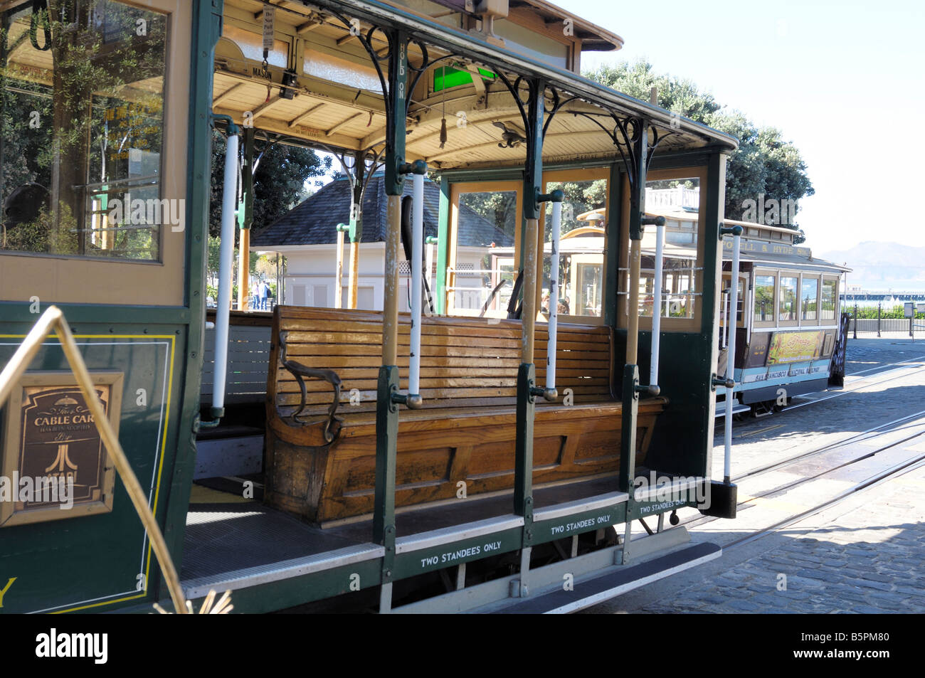 Vecchie funivie antiche, San Francisco California Foto Stock