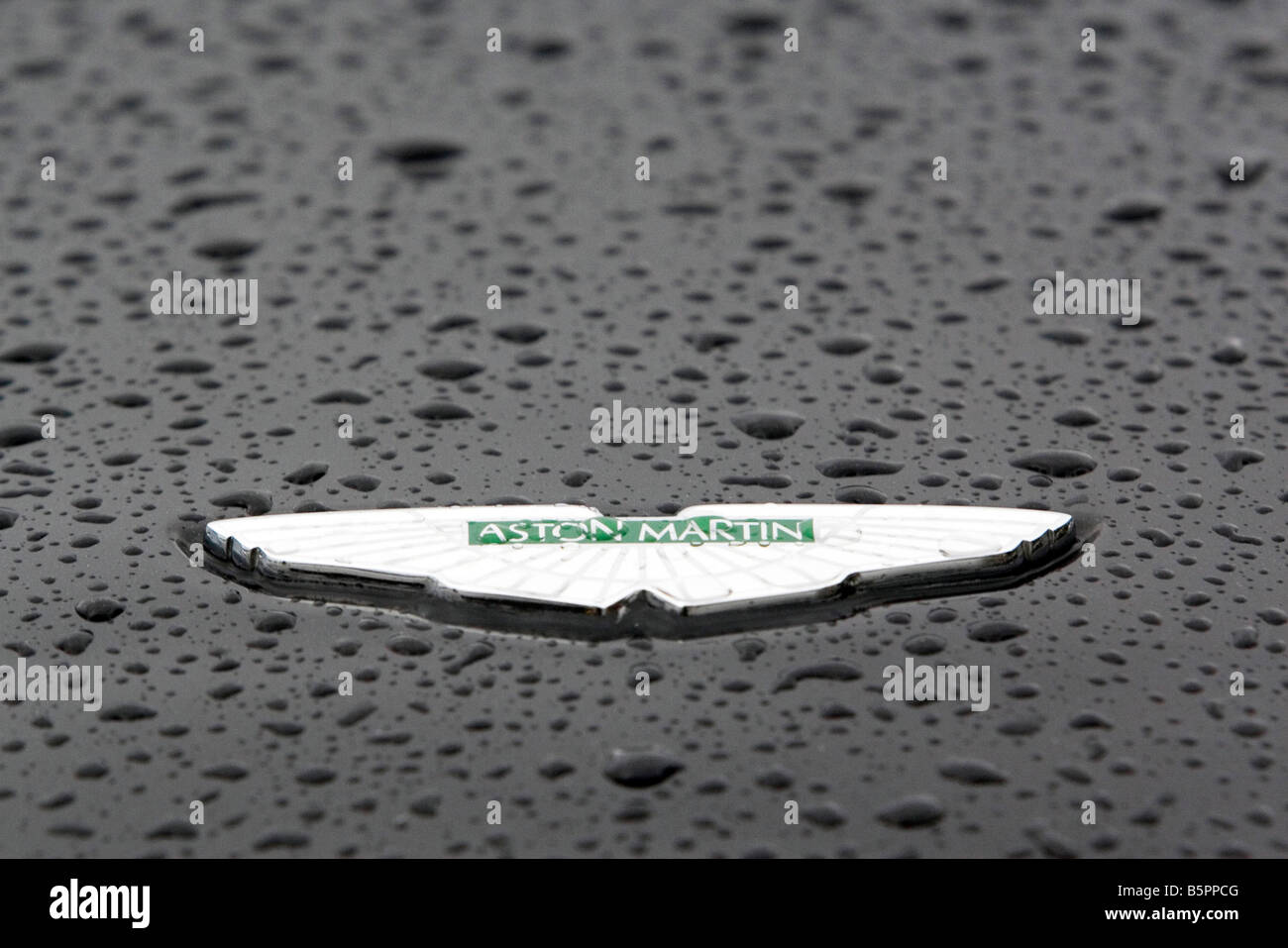 Aston Martin auto badge Foto Stock