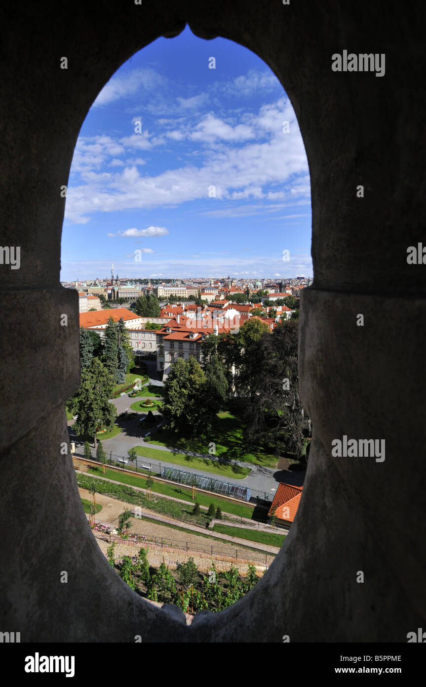 Lo skyline di Praga Repubblica Ceca Foto Stock