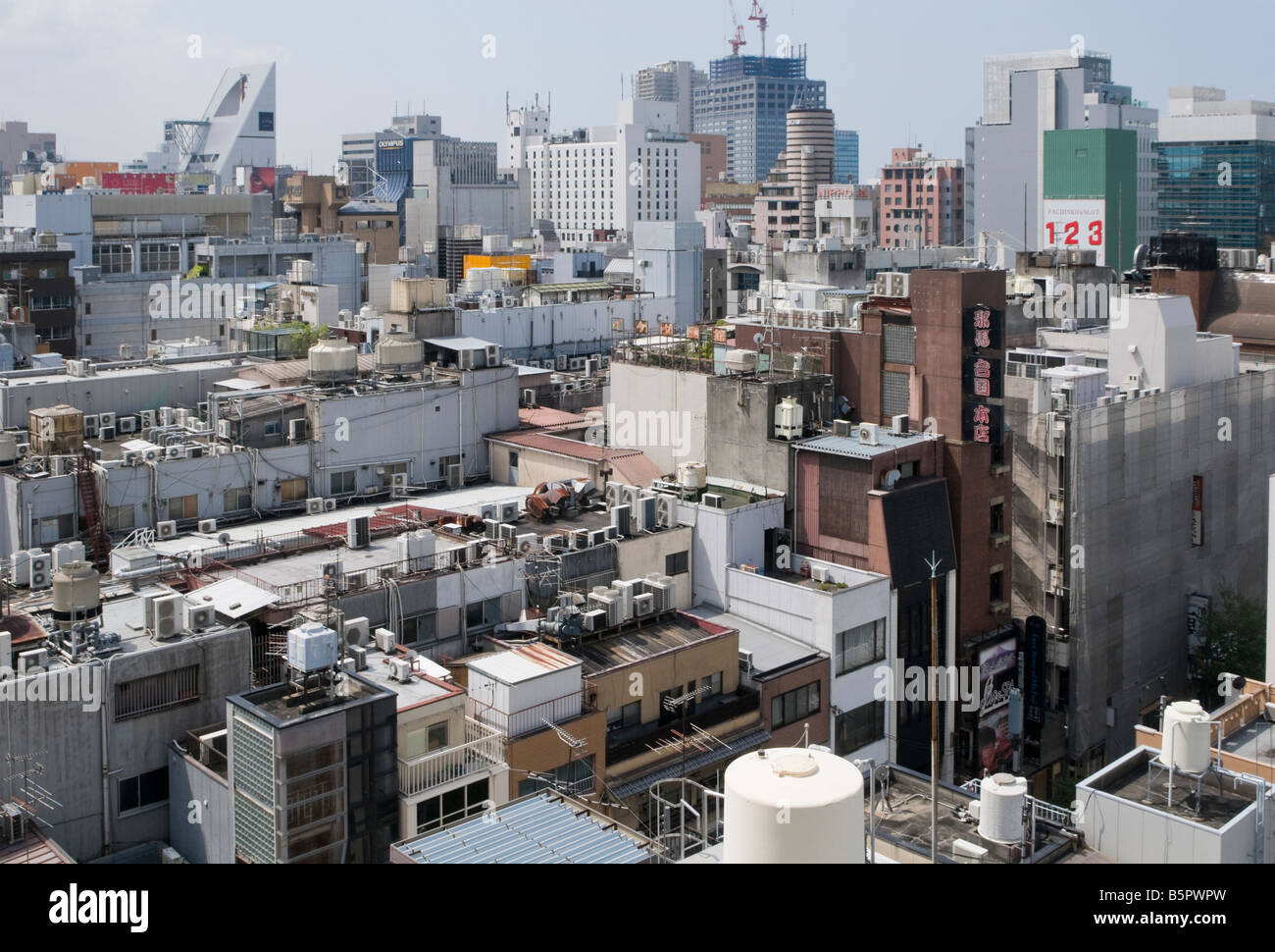 Vista aerea di Shinsaibashi di Osaka Foto Stock