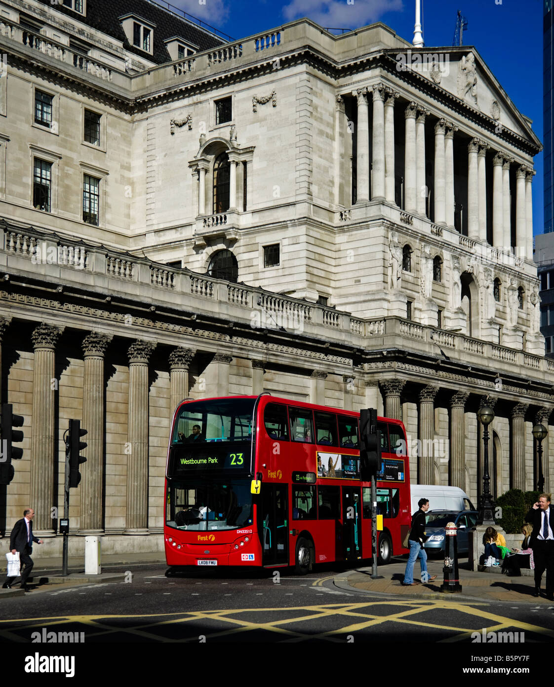 Banca d'Inghilterra. London, England, Regno Unito, Europa Foto Stock