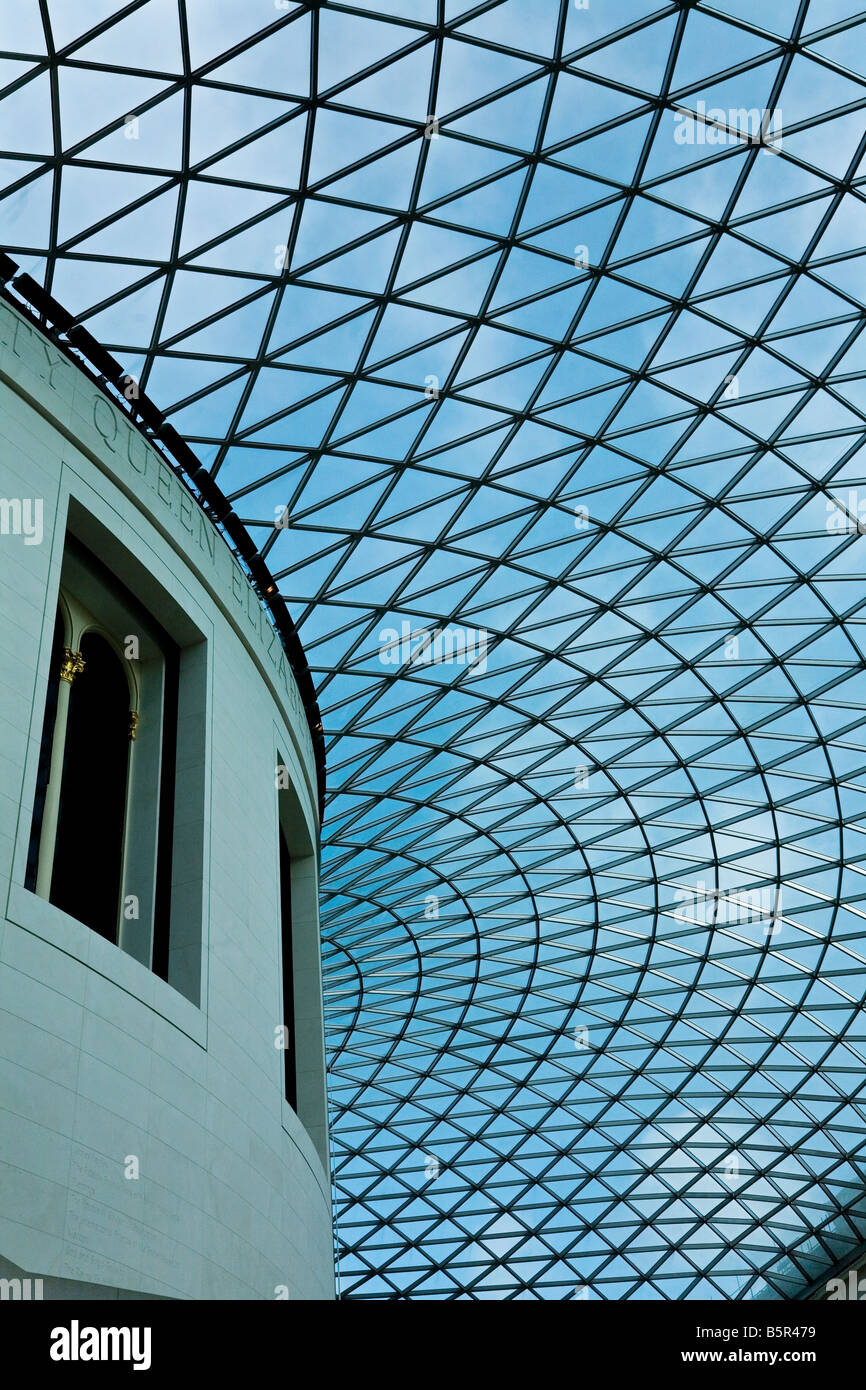 La Corte Grande atrio nel British Museum Foto Stock