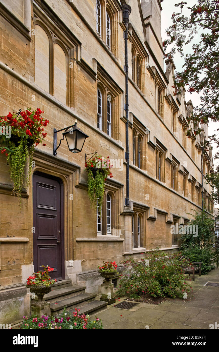 Borsisti libreria una libreria medievale a Jesus College di Oxford Foto Stock