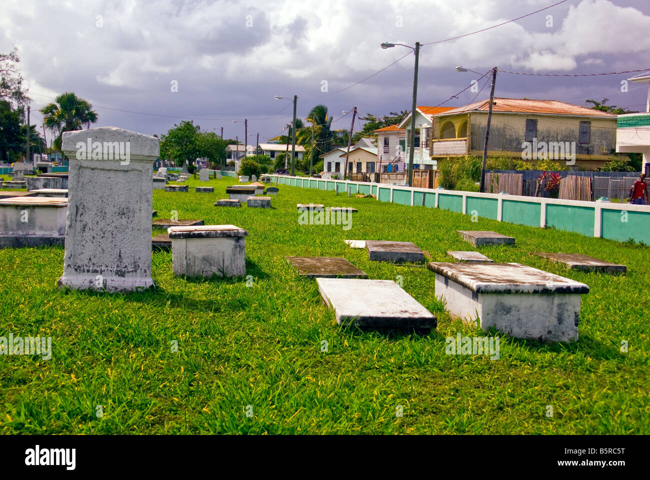 Cimitero Yarborough Belize City primo cimitero pubblico in Belize storico sito utilizzato 1787 per 1896 Foto Stock