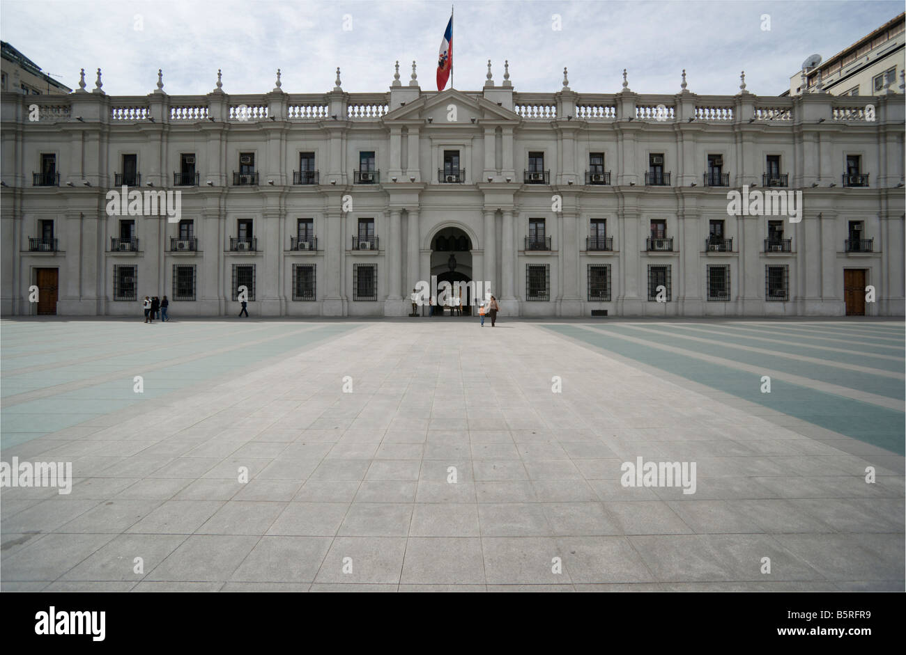 Il Palacio de la Moneda, Santiago Foto Stock