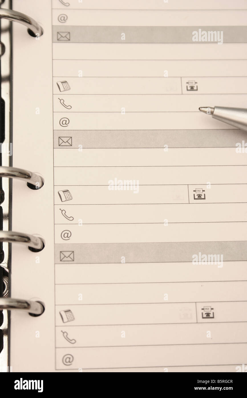 Organizzatore Foto Stock