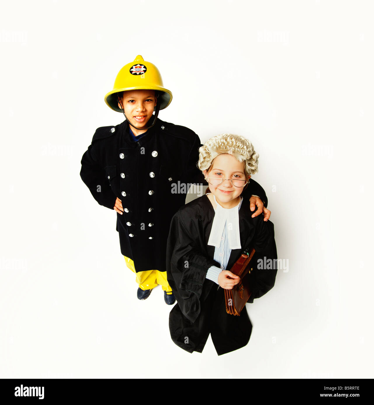 Fireman e avvocato Foto Stock