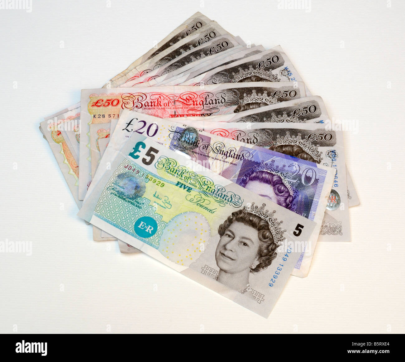 Gran Bretagna UK Pound Banconote Foto Stock