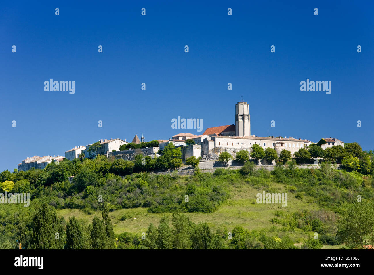 La bastide medievale città di Tournon d'Agenais nel Lot et Garonne, Francia, Europa Foto Stock