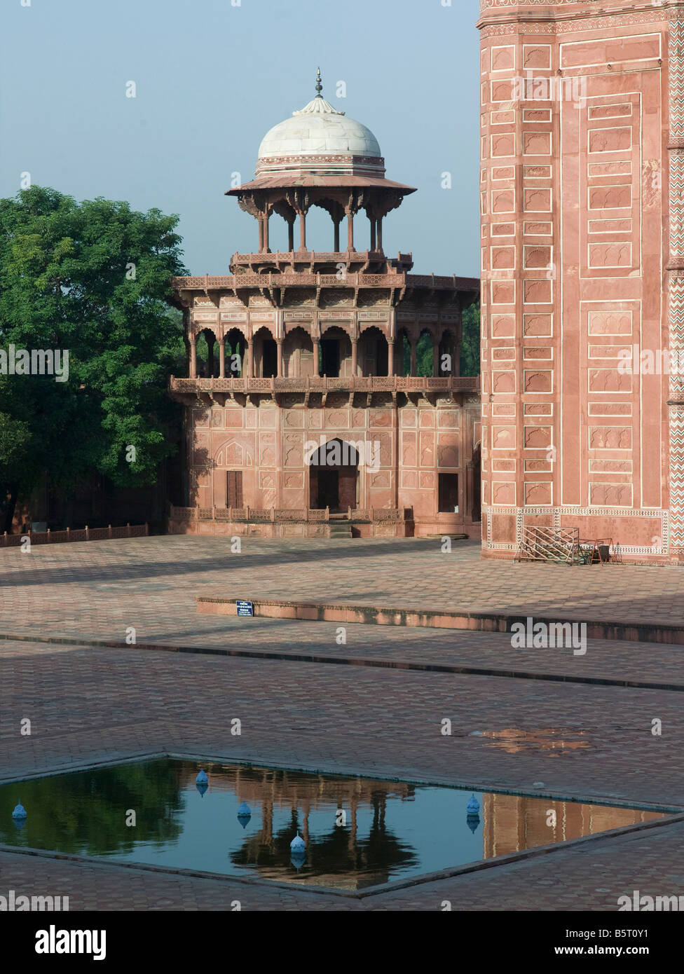 Taj Mahal Moschea Pavilion Foto Stock