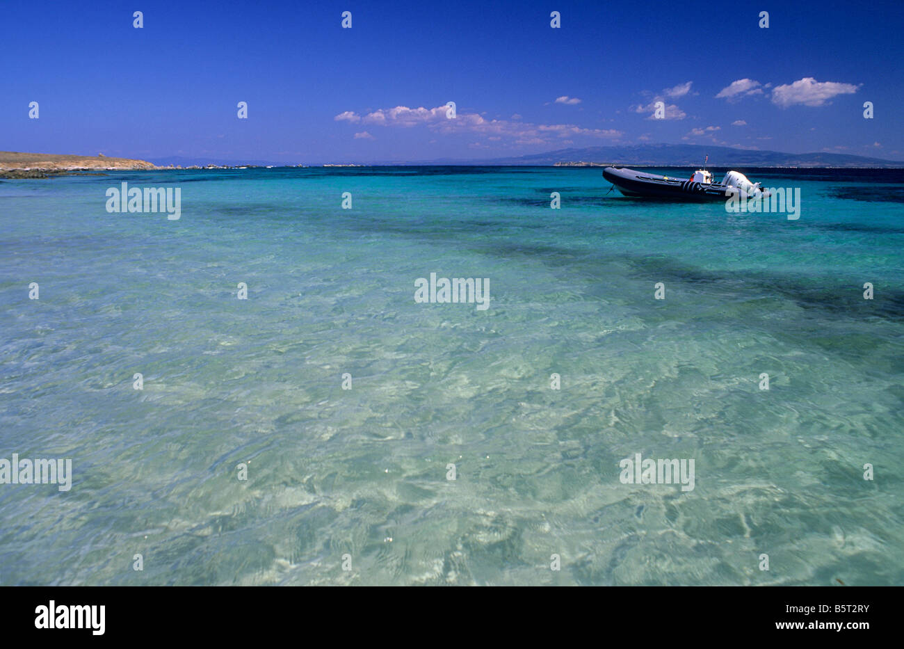 L'Isola di Mal di Ventre, della penisola del Sinis, Sardegna, Italia Foto Stock