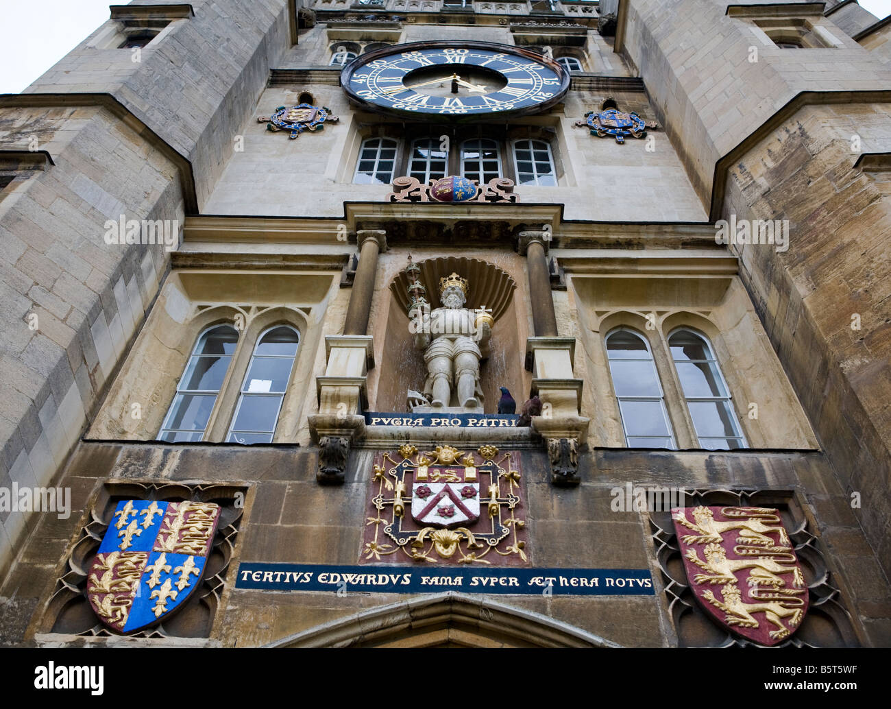 King Edwards Tower Trinity College di Cambridge Regno Unito Europa Foto Stock