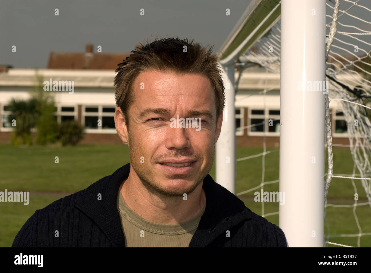 Ex Chelsea e calciatore inglese Graeme Le Saux, Middlesex, Regno Unito. Foto Stock Ex Chelsea e calciatore inglese Graeme Le Saux, Middlesex, Regno Unito. Foto Stock