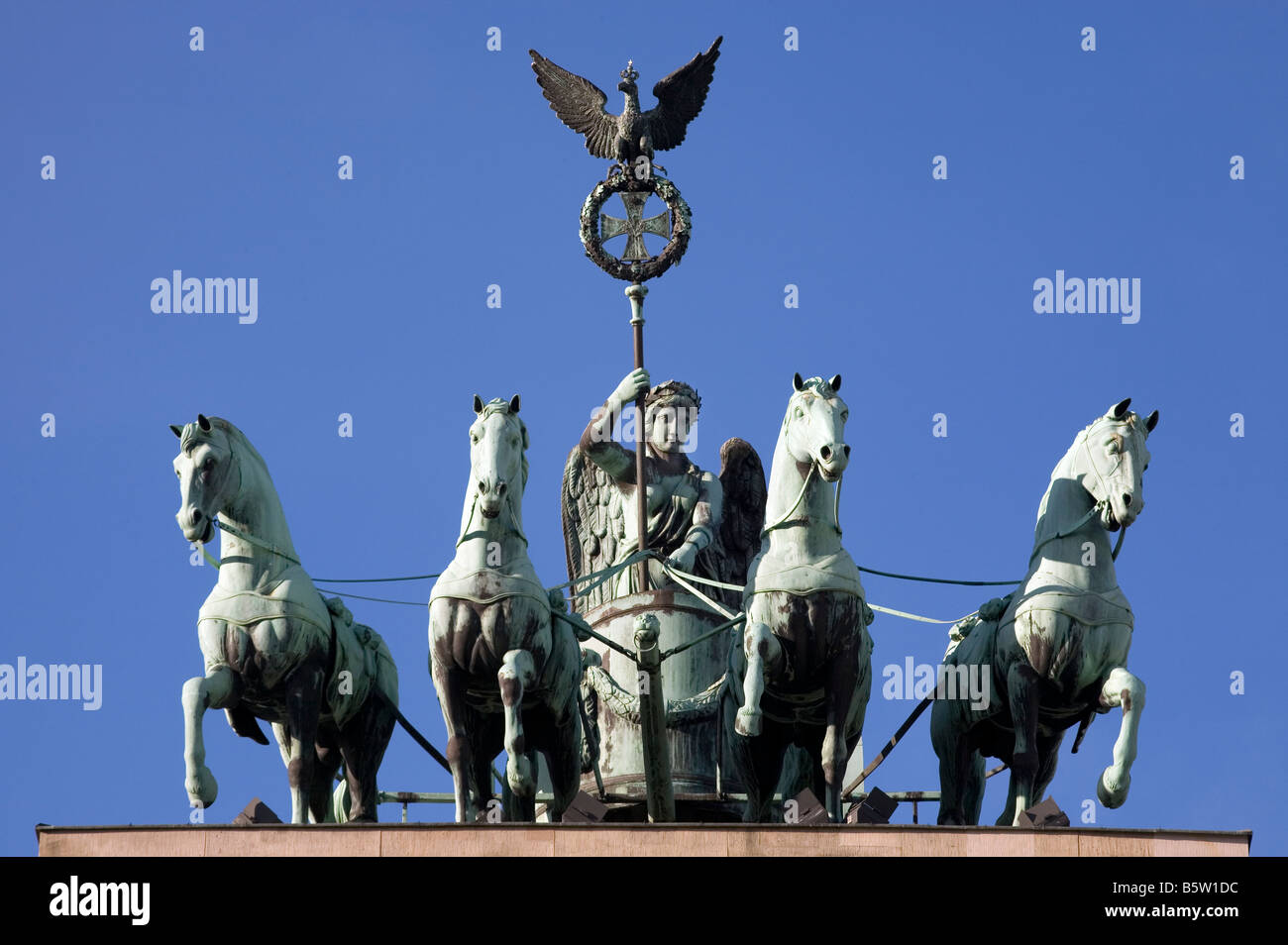 La Porta di Brandeburgo, Berlino - Brandenburger Tor Foto Stock