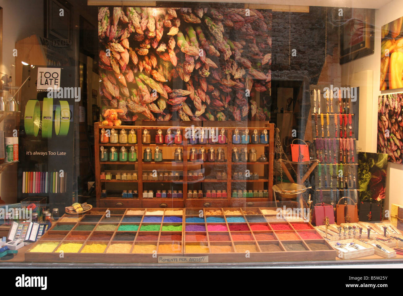 Paint Shop Sestiere San Marco Venezia Veneto Italia Foto Stock