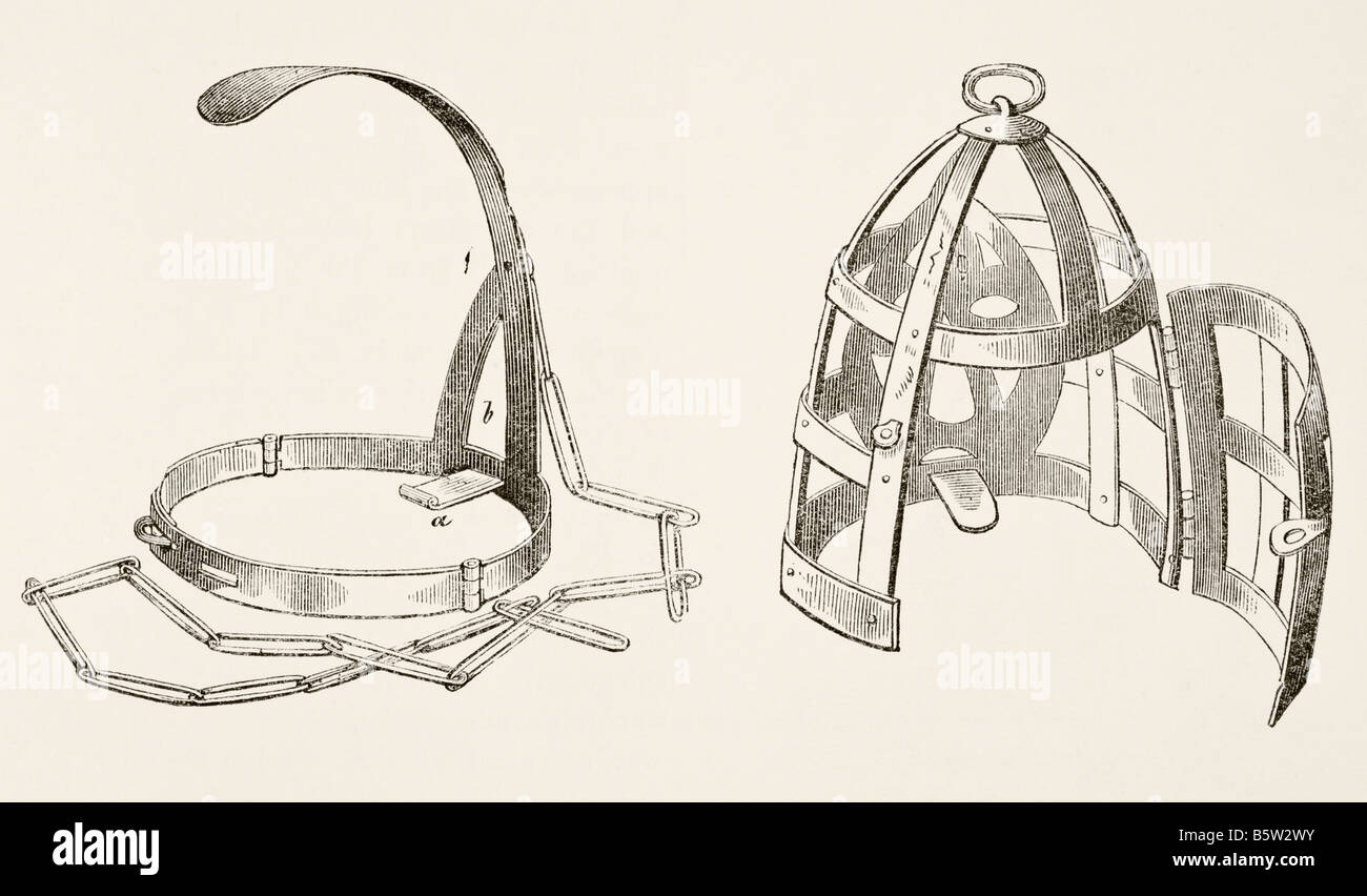 Due esempi di bridles di spolverino probabilmente datanti dal 17th ° secolo Foto Stock