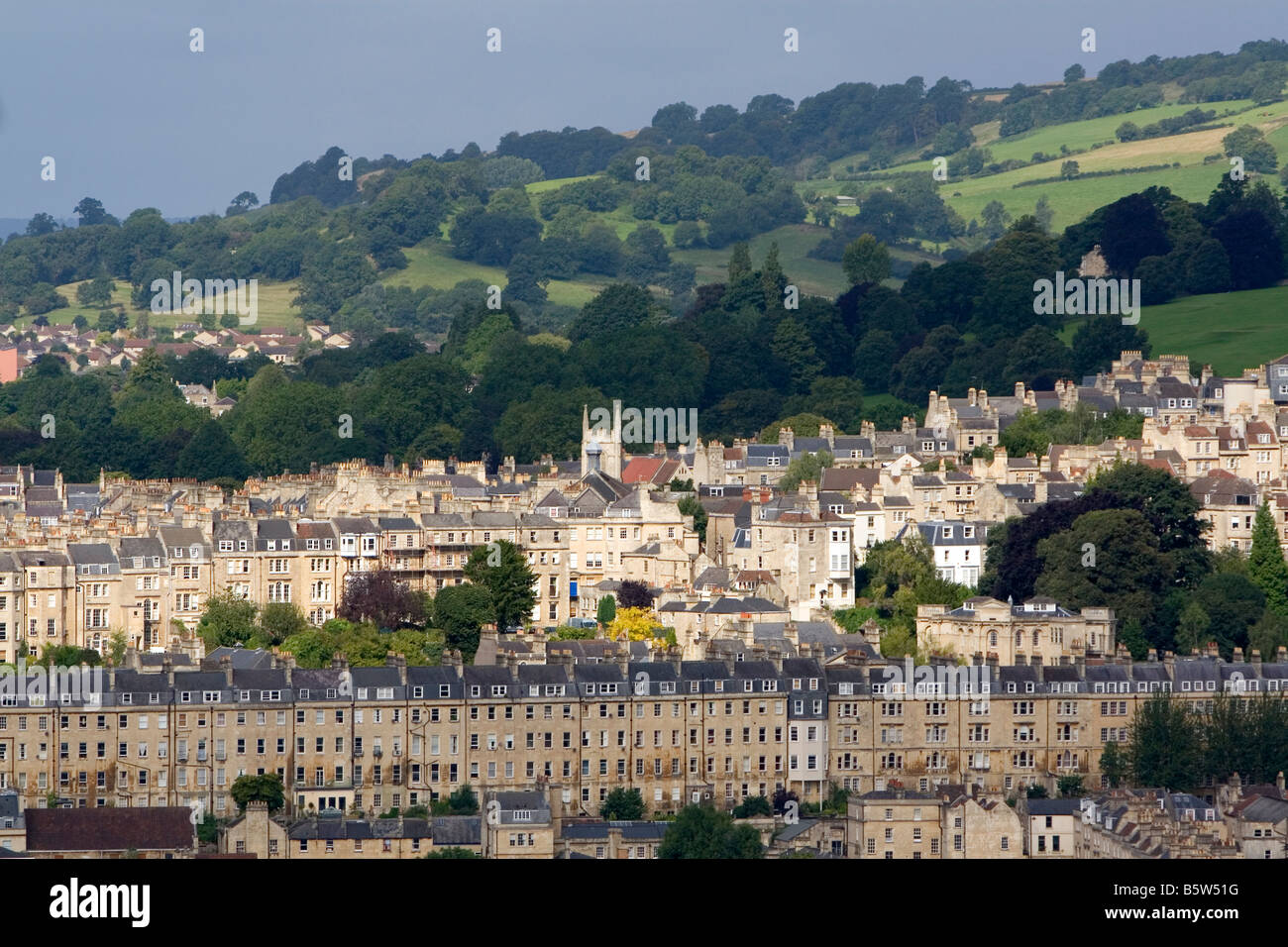 Una panoramica della città di Bath Somerset Inghilterra Foto Stock