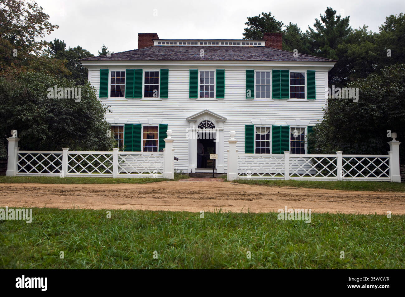 Salem Towne House, un federalista casa stile spostato alla sua posizione attuale nel 1952. Old Sturbridge Village (OSV), Massachusetts Foto Stock