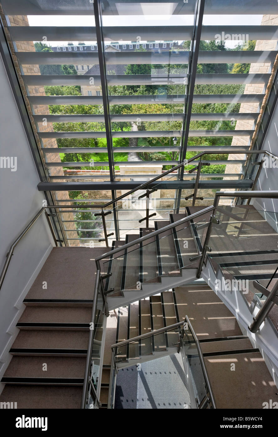 Ruskin edificio saloni dello studente di residenza a Worcester College di Oxford Foto Stock