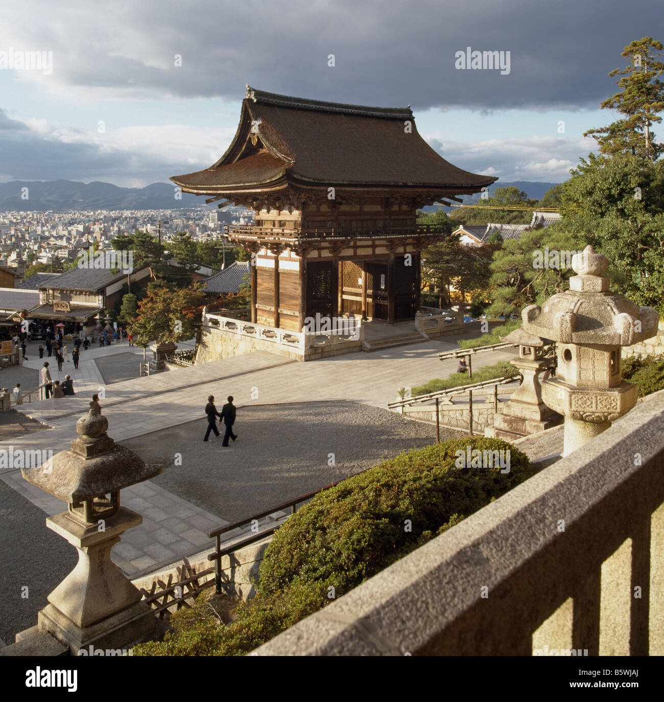 Giappone Kiyomizu-Dera Kyoto West Gate Foto Stock