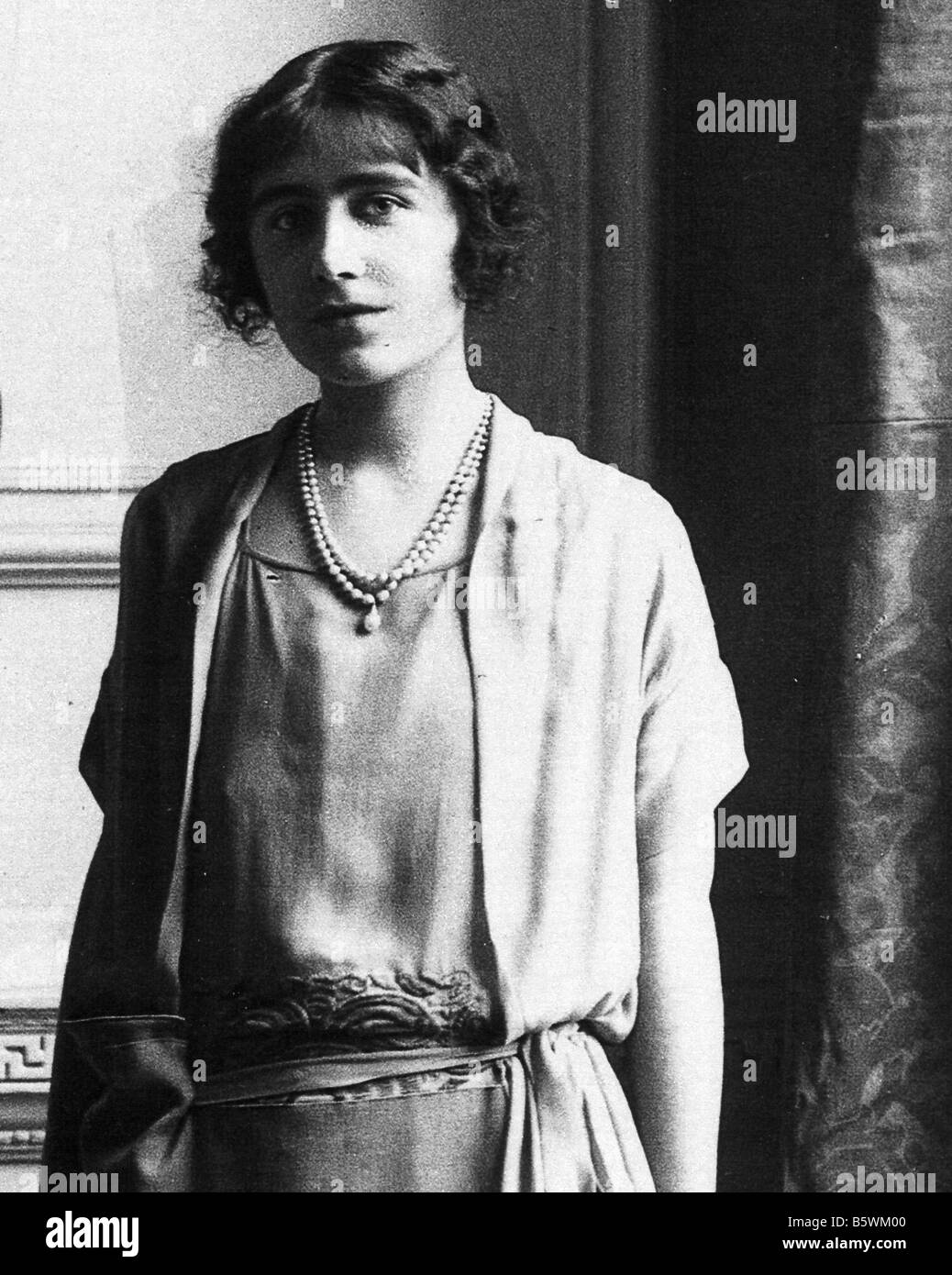 La regina Elisabetta Regina madre come Elizabeth Bowes Lyon Foto Stock