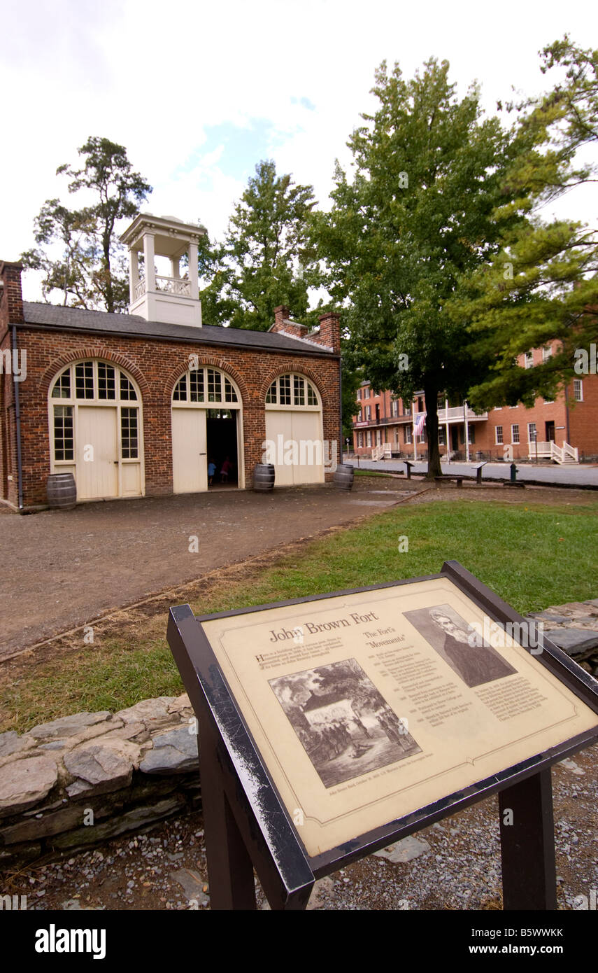 John Brown Fort al harpers Ferry National Historical Park, West Virginia Foto Stock