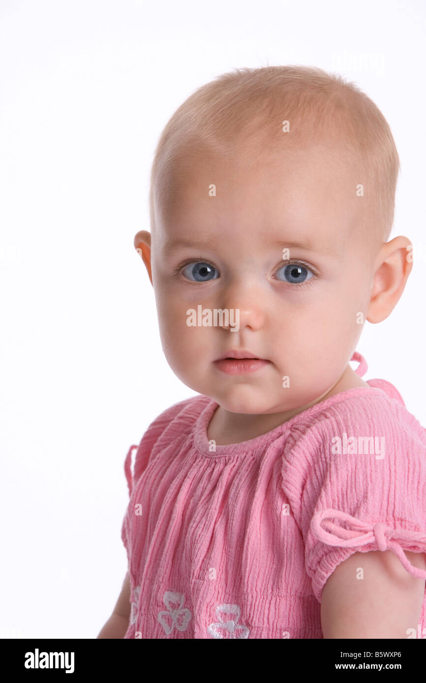Ritratto di un simpatico baby girl Foto Stock