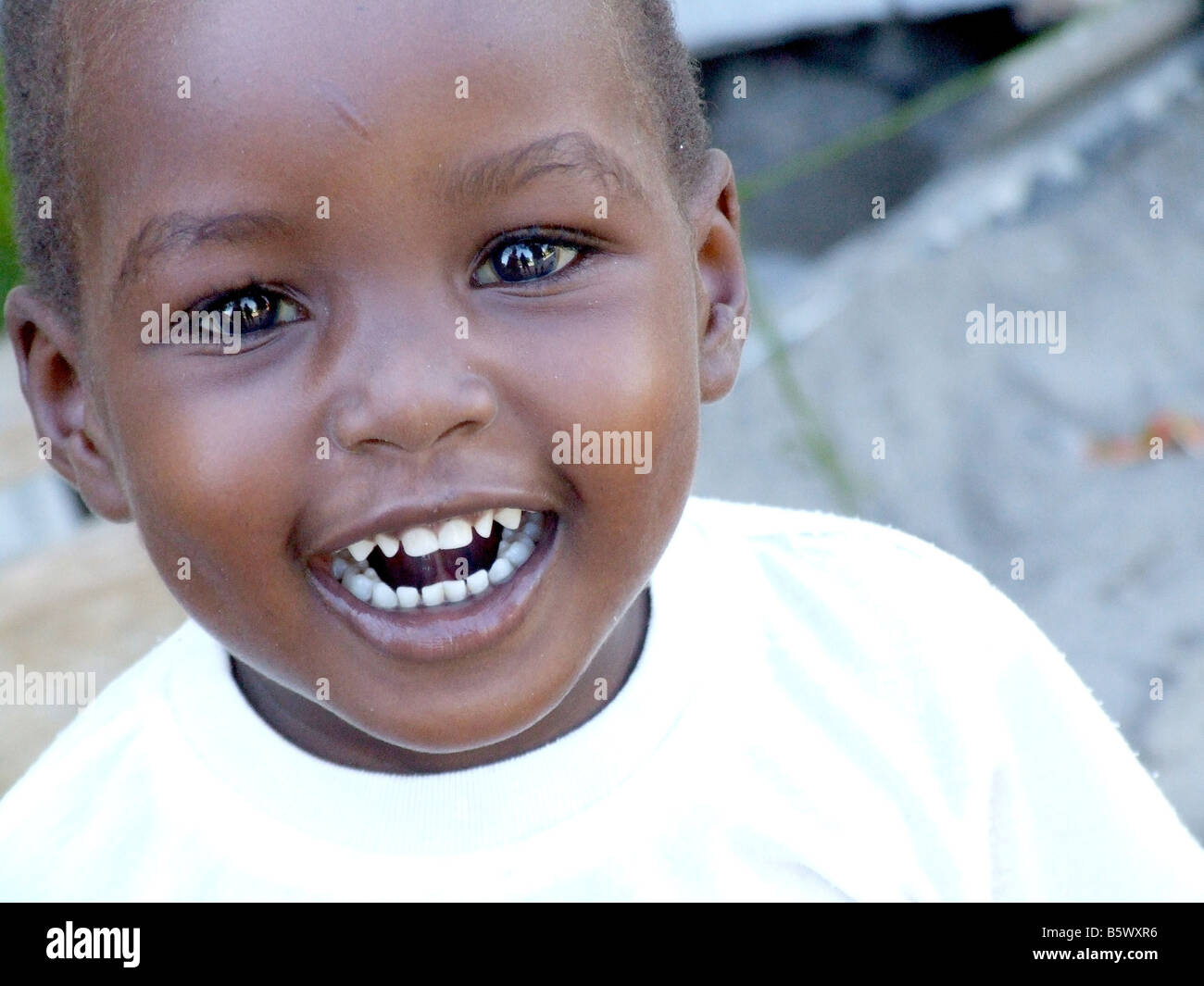 Bambino Watamu Kenya Africa Foto Stock