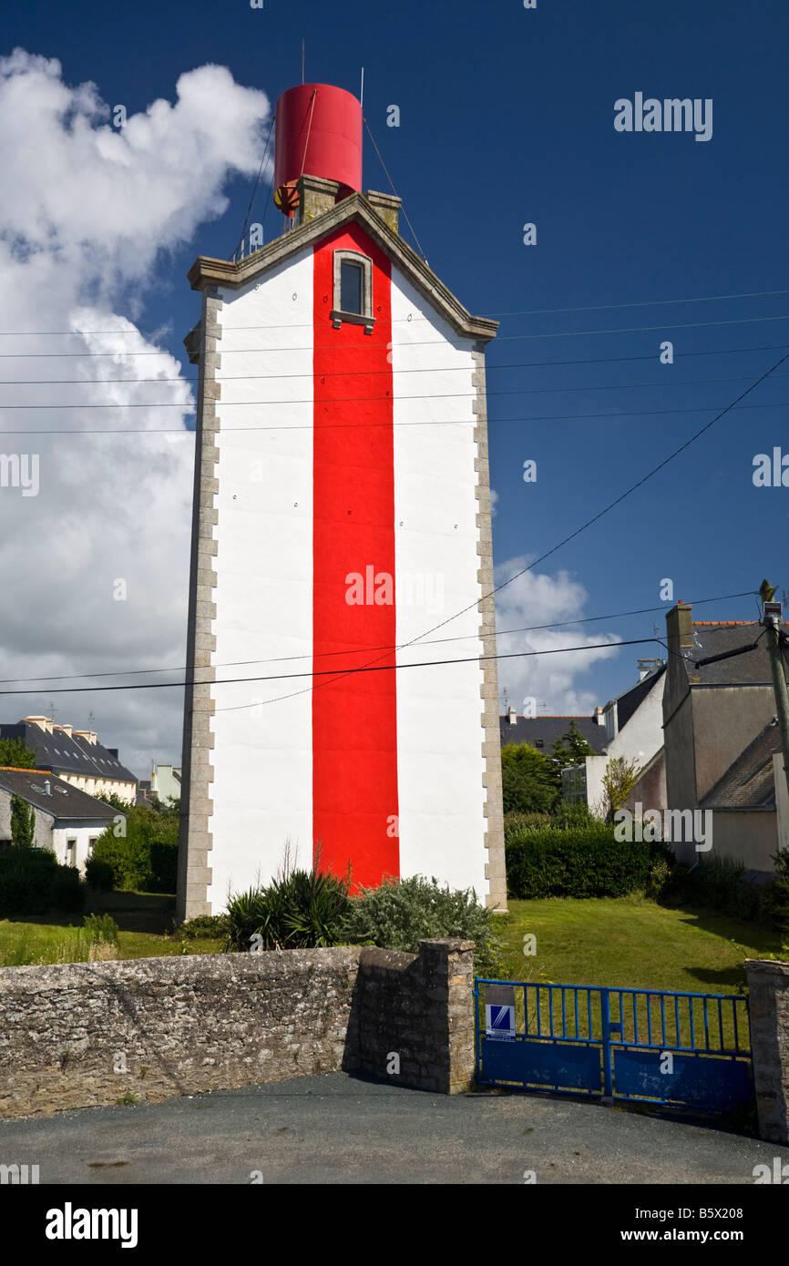 Il Landmark Lechiagat (Le Guilvinec - Bretagne - Francia). Au Guilvinec, l'Amer de Léchiagat (Finistère - Bretagne - Francia). Foto Stock
