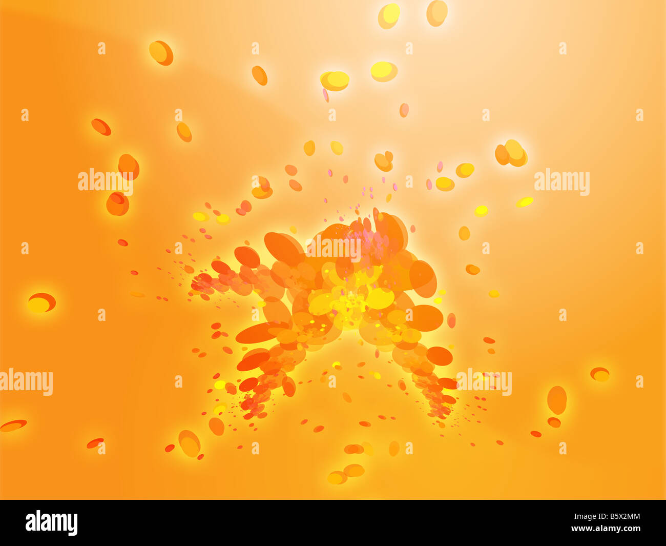 Illustrazione astratta sfondo del 3d forme geometriche Foto Stock