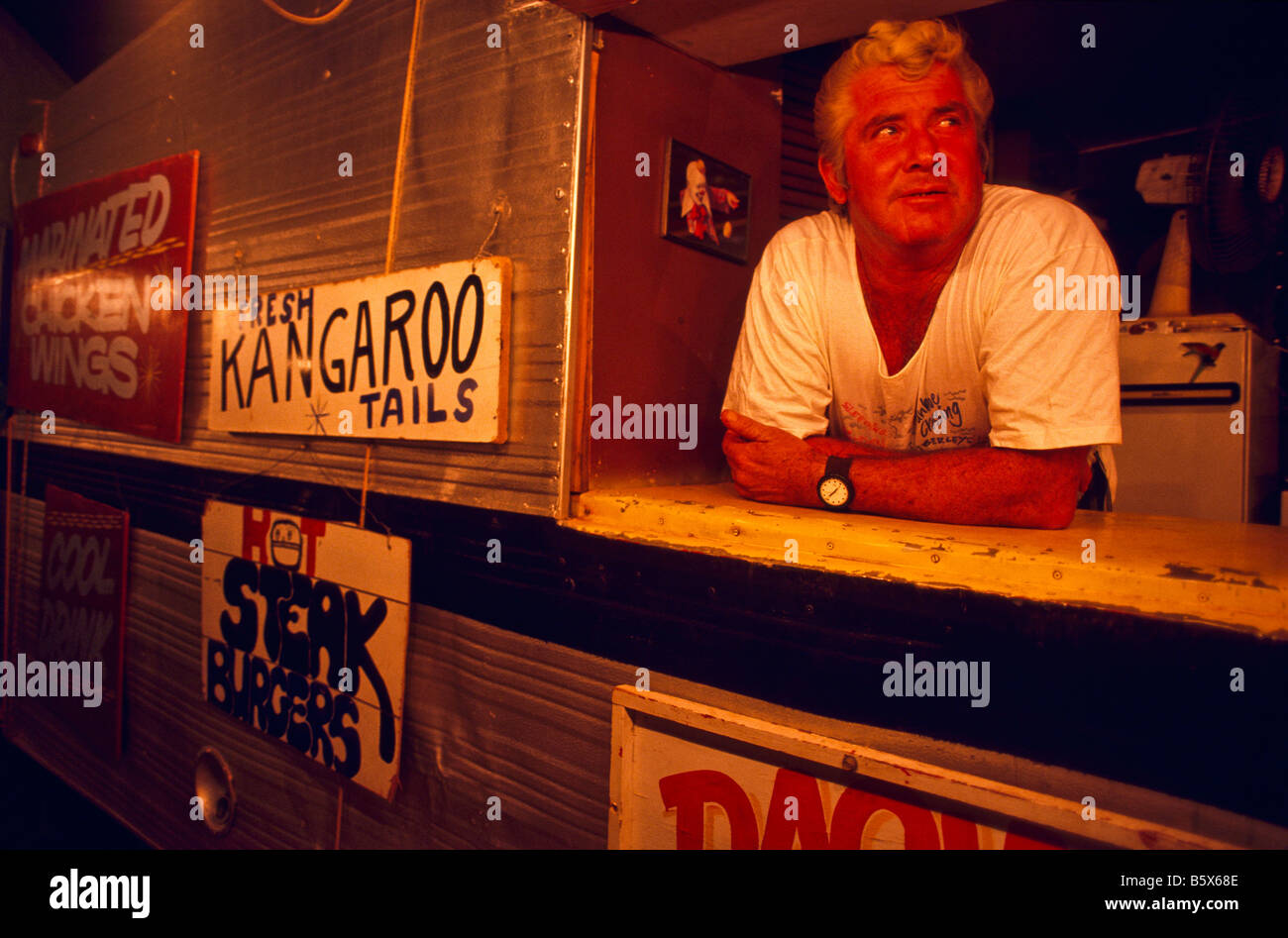 "Hot Dog" van, outback Australia Foto Stock