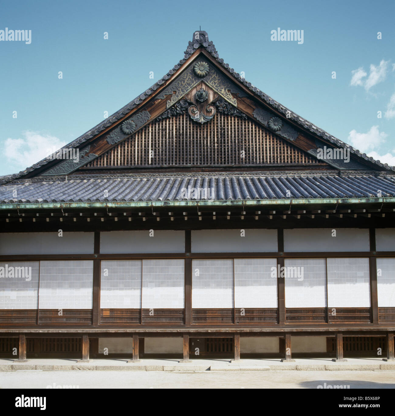 Protocollo di Kyoto il castello Nijo Ninomaru Parete esterna Foto Stock