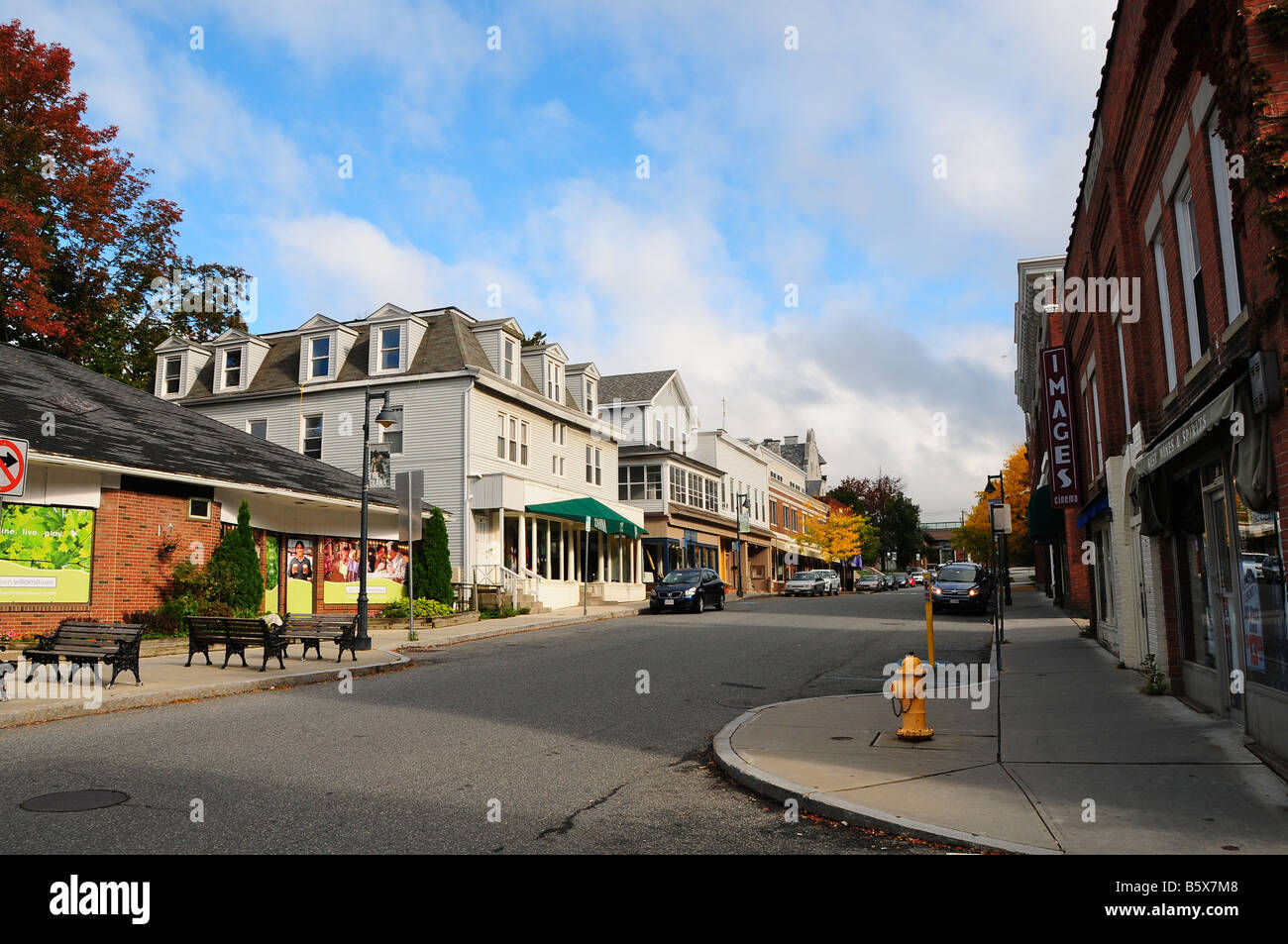 Spring Street, Williamstown, Massachusetts, STATI UNITI D'AMERICA Foto Stock