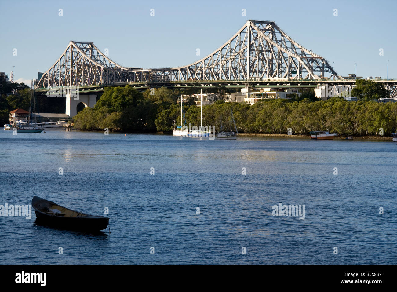 Storia ponte sopra il fiume Brisbane, Queensland, Australia Foto Stock