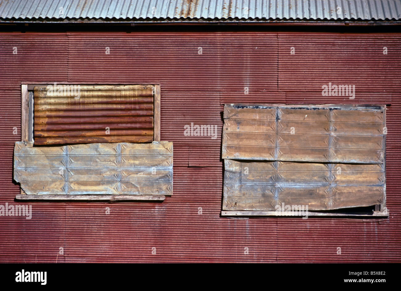 Ferro corrugato, Australia Foto Stock