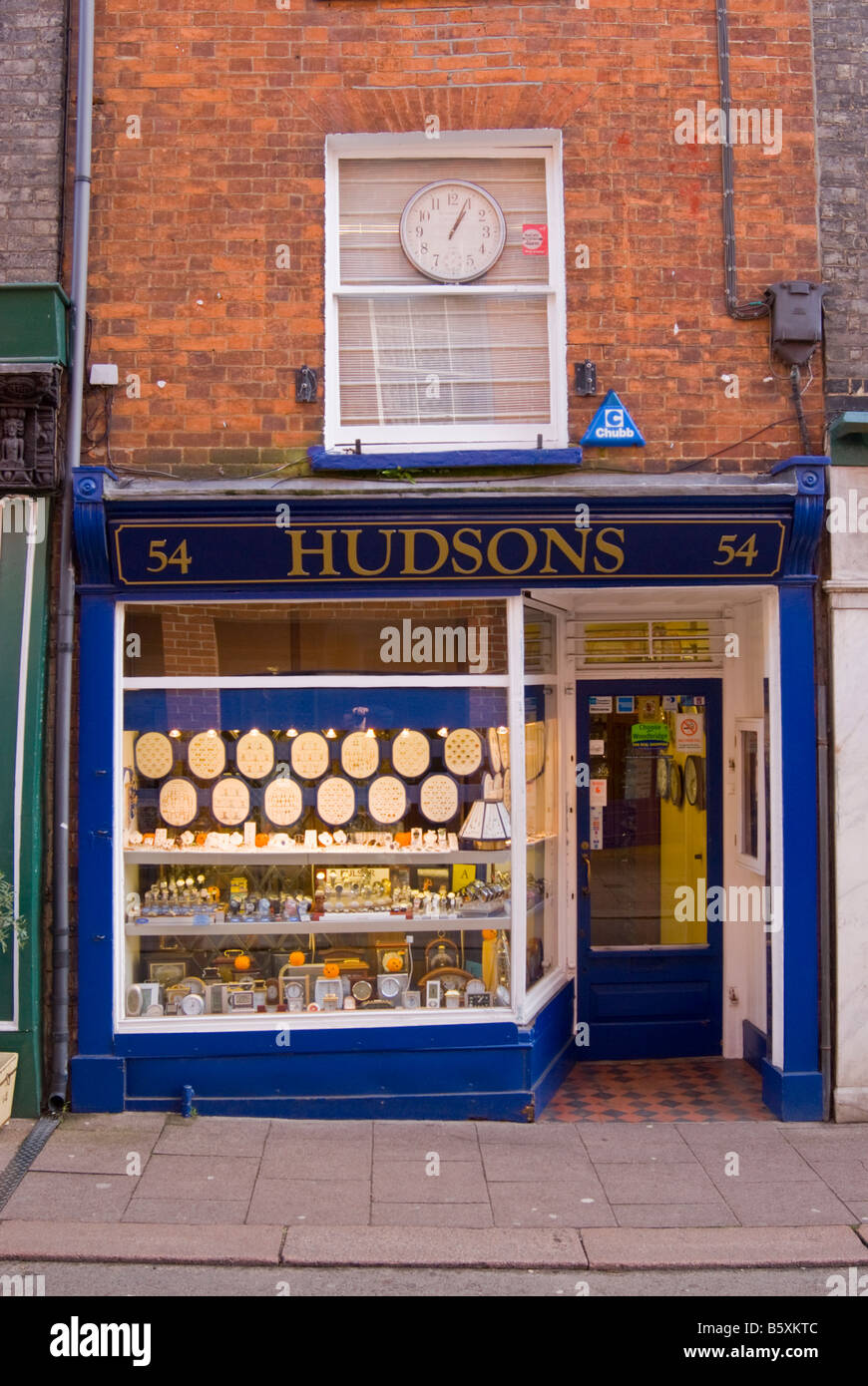 Hudsons gioiellerie vendita gioielli e orologi, orologi ecc di Woodbridge,Suffolk, Regno Unito Foto Stock