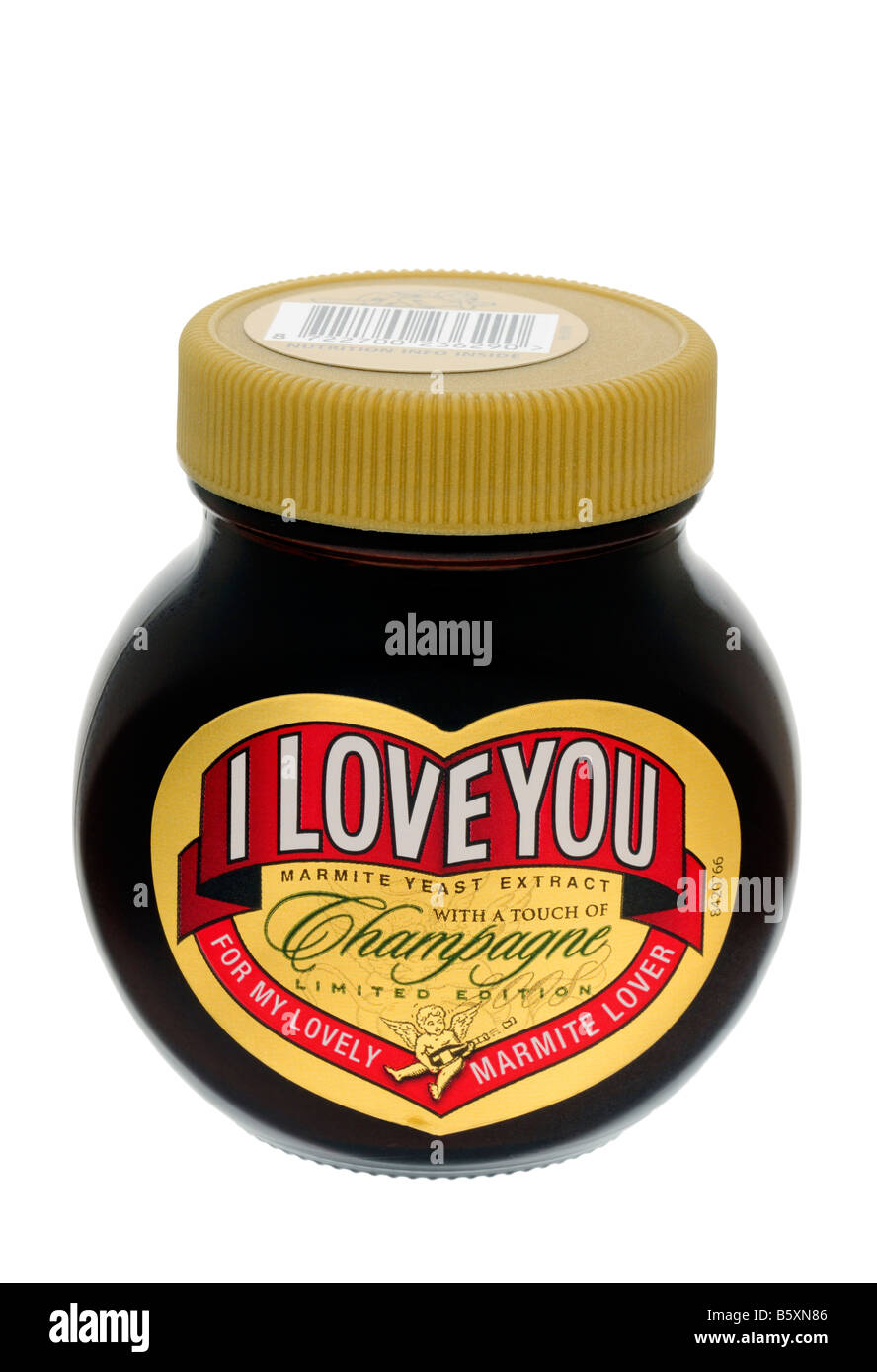 Vasetto di Marmite Special Edition ti amo Foto Stock