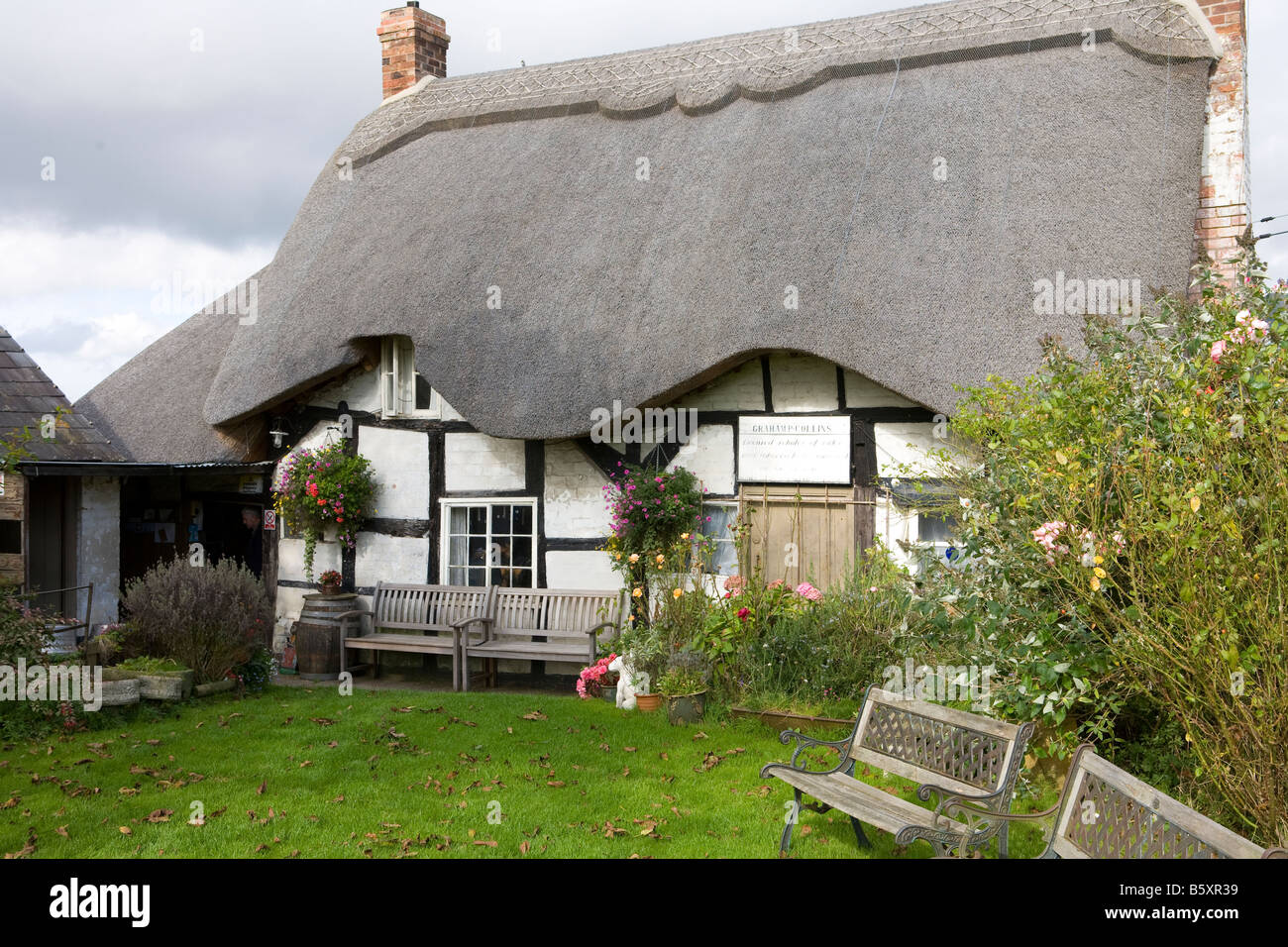 Il sidro casa ("la casa di scimmia'), Defford, Worcestershire. sidro tradizionali house Foto Stock