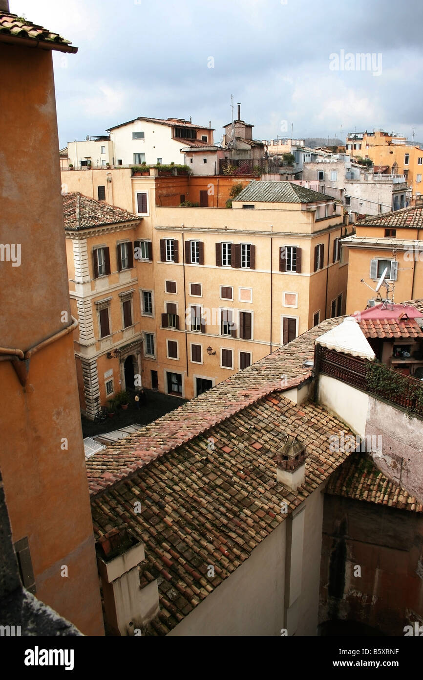 Tetti di Roma Foto Stock