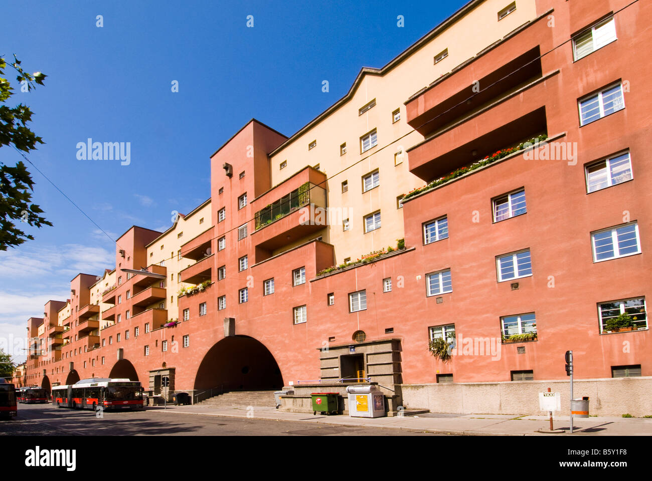 Karl Marx Hof, alloggiamento station wagon, Vienna, Austria Foto Stock