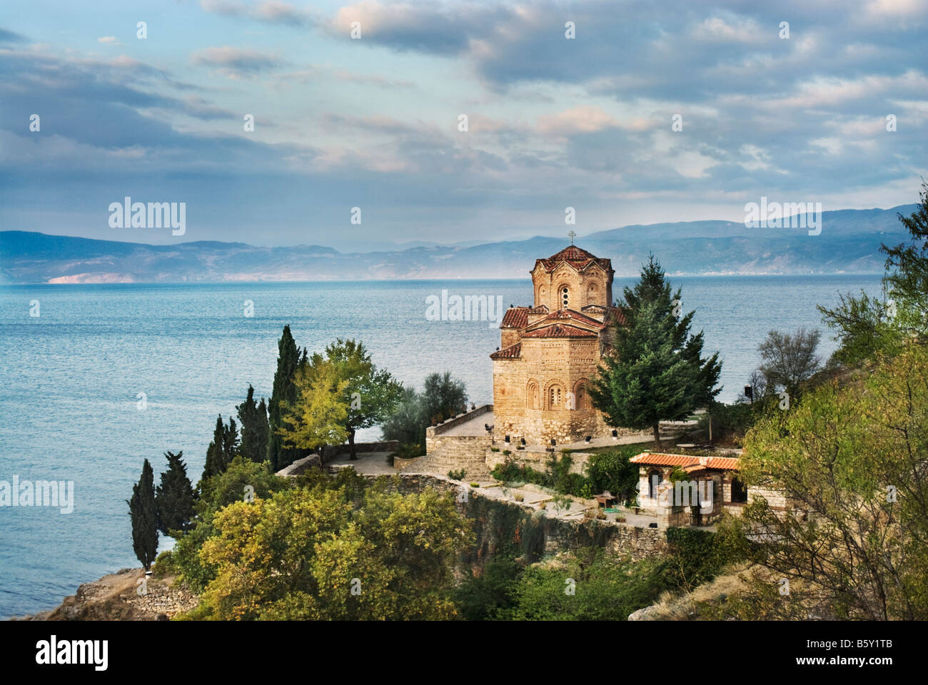 Il lago di Ohrid Macedonia Foto Stock