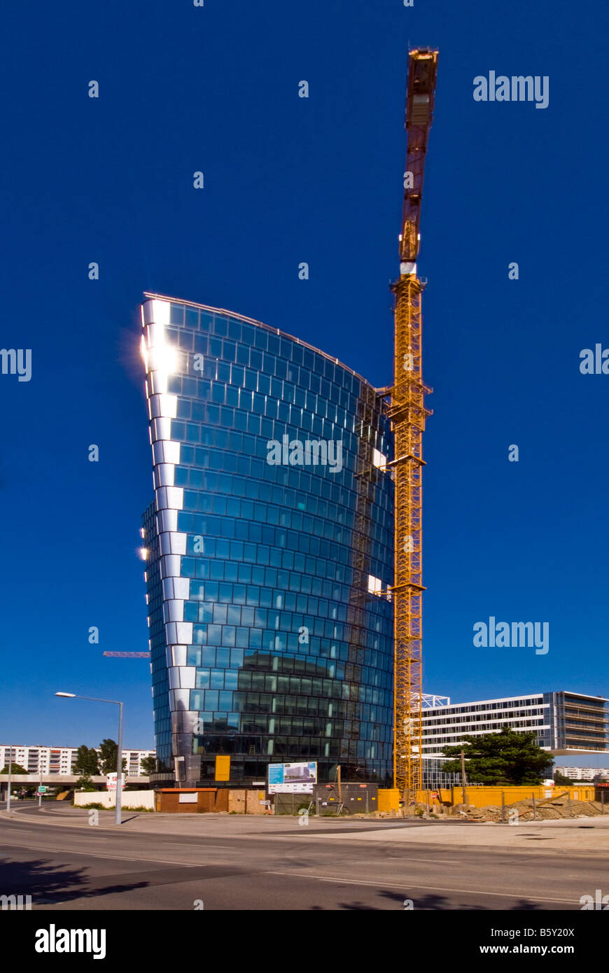 Hoch Zwei in costruzione, Vienna, Austria Foto Stock