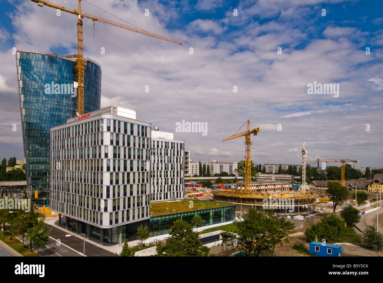 Hock zwei durante la costruzione, Vienna, Austria Foto Stock