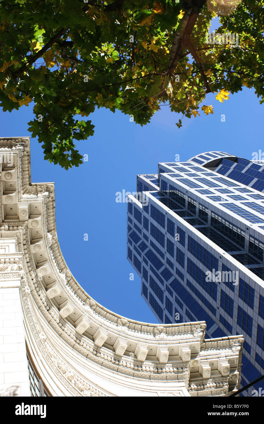 Repubblica delle banane & US Bank Building, Seattle, USA Foto Stock