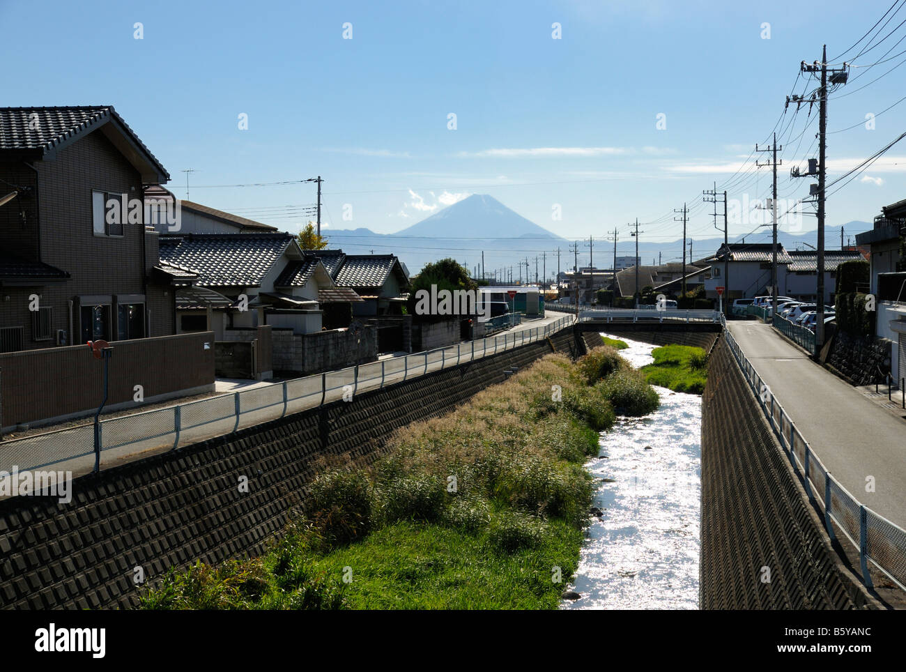 Il monte Fuji in caduta, Nirasaki JP Foto Stock
