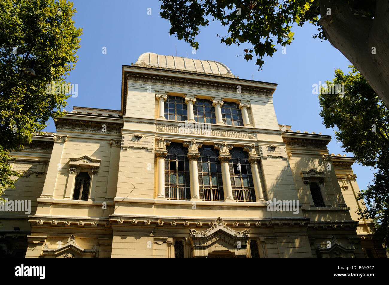 La sinagoga nel Quartiere Ebraico roma, Italia Foto Stock