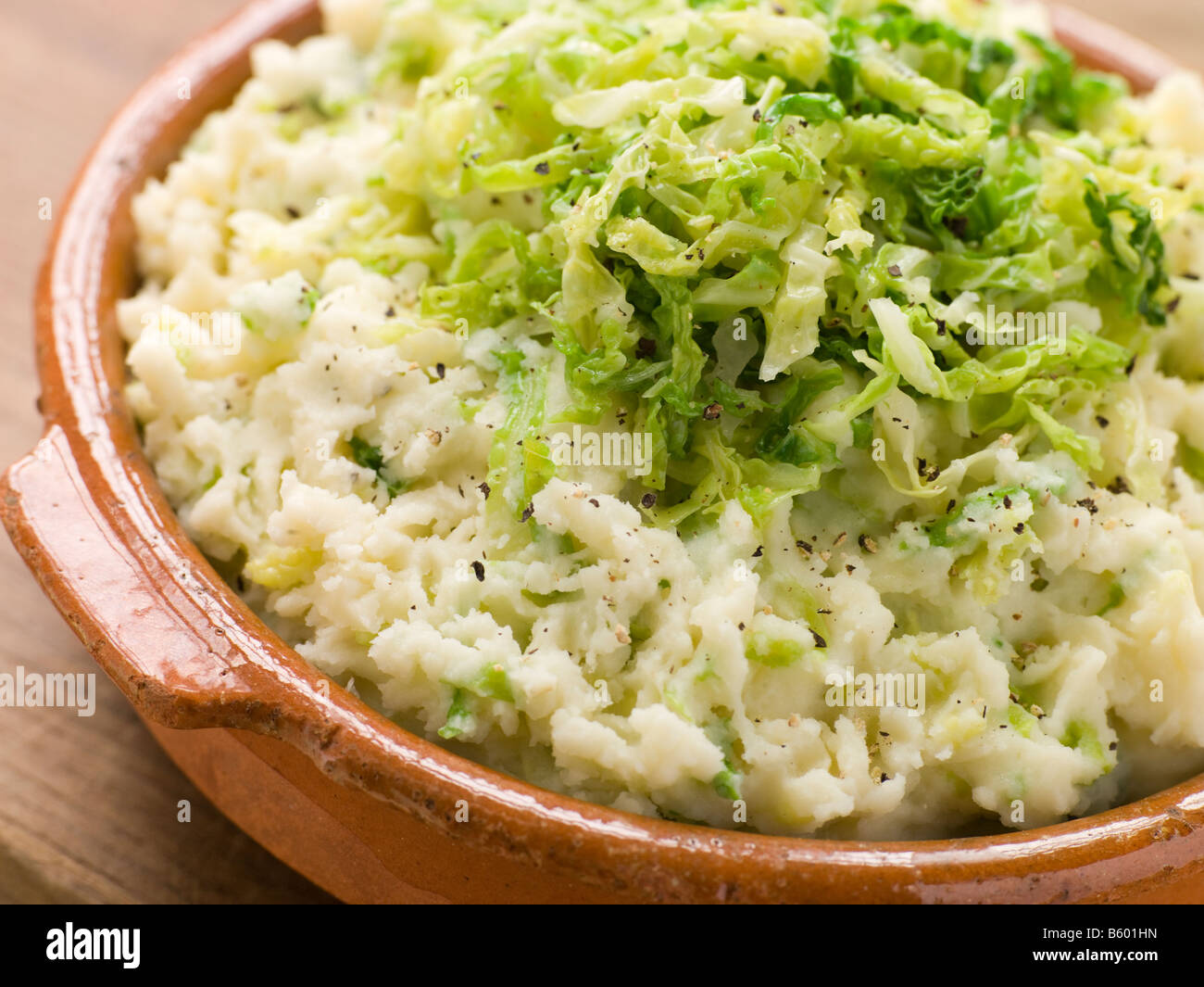 Piatto di Colcannon Foto Stock