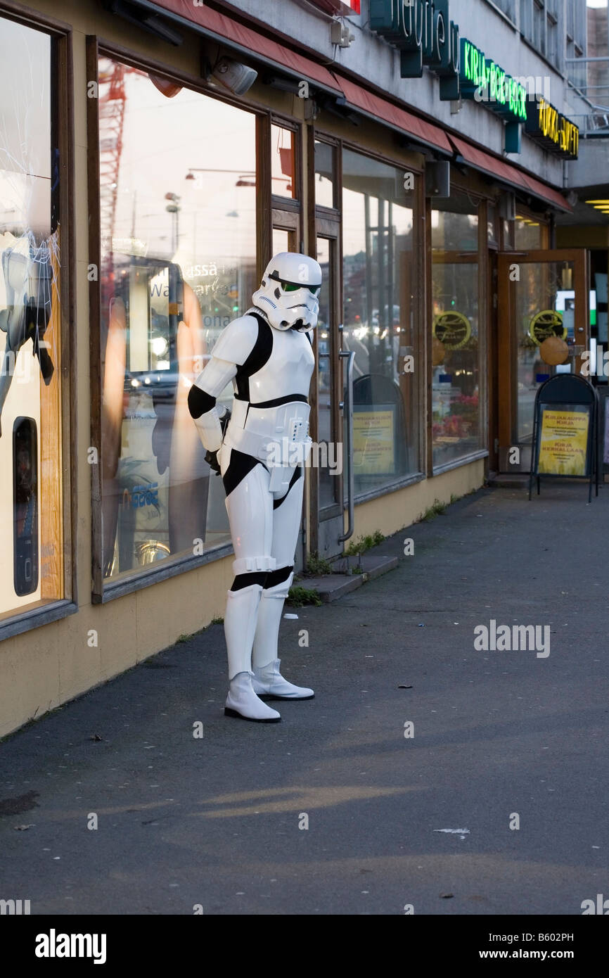 StarWars stormtrooper in Helsinki Finlandia Foto Stock