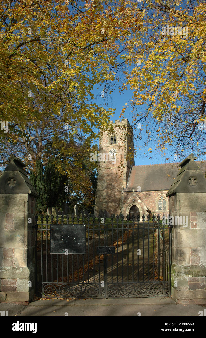 San Michele e Tutti gli Angeli chiesa, Croft, Leicestershire, England, Regno Unito Foto Stock